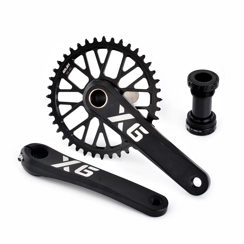 GOLDIX X6 шатун для горного велосипеда 170/175 мм длина рукоятка широкий узкий зуб