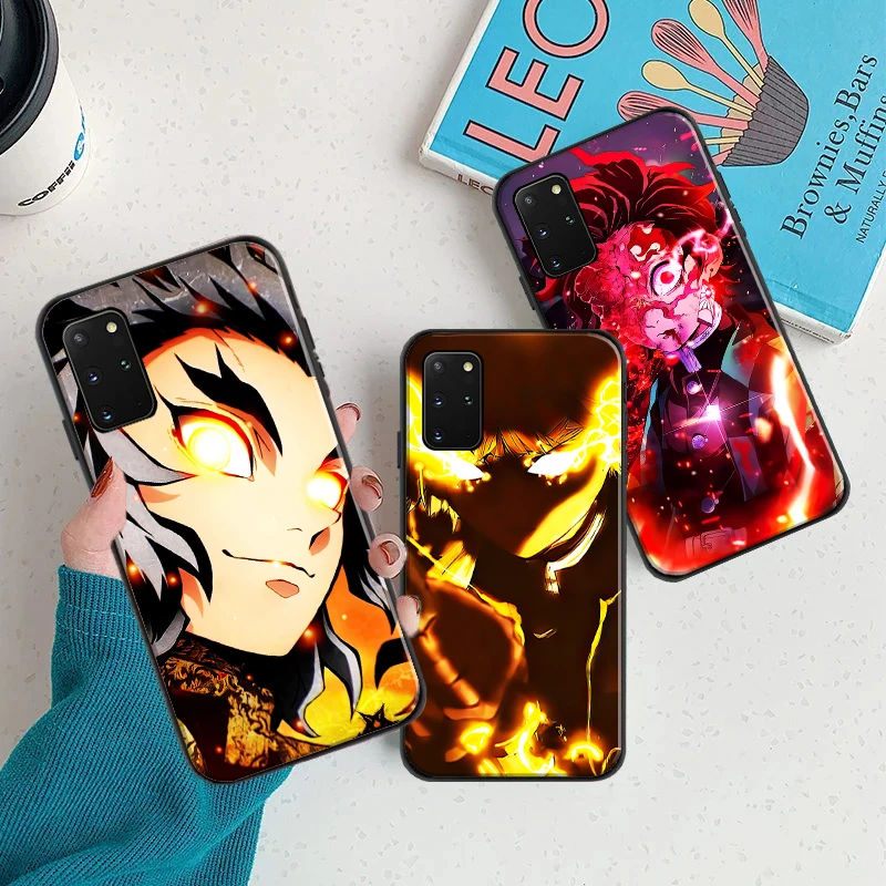 

Japan Anime Demon Slayer Kamado Tanjirou Nezuko Phone Case For Samsung Galaxy S8 S9 S10 S10 Plus S20 S20 FE Lite Ultra Cover
