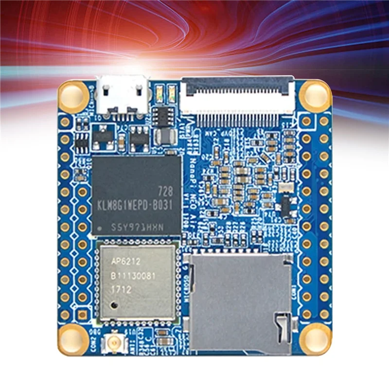 Для NanoPi NEO Air Allwinner H3 4-ядерный Cortex-A7 512 МБ DDR3 + 8 ГБ EMMC WiFi Bluetooth UbuntuCore Mini IOT макетная