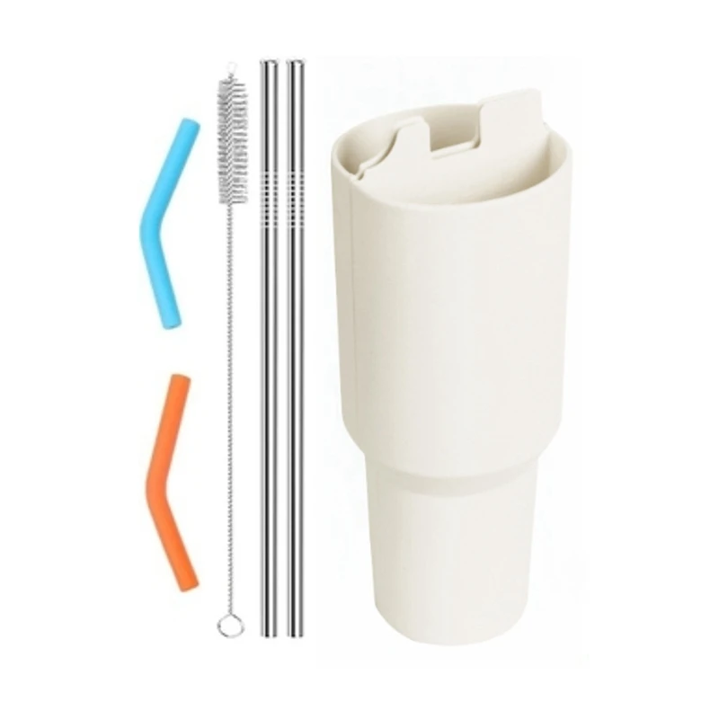 Силиконовая чашка 2-В-1 для Кубка Стэнли 40 унций аксессуаров Двойной пакет