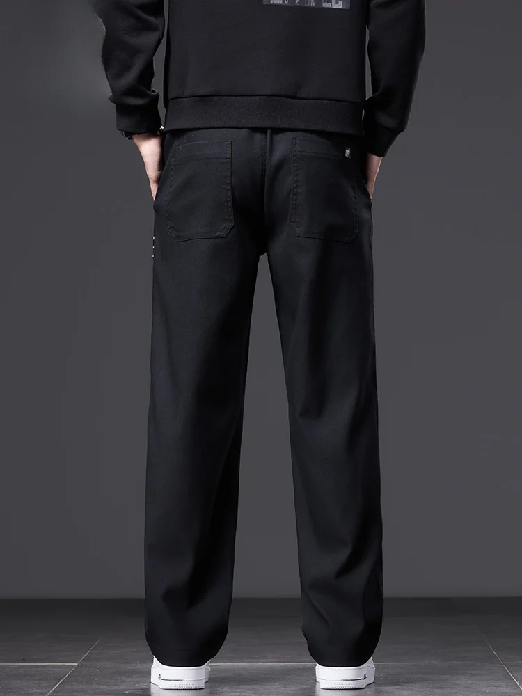 Zhenvis повседневные мужские брюки 2024 осень и зима новые свободные прямые