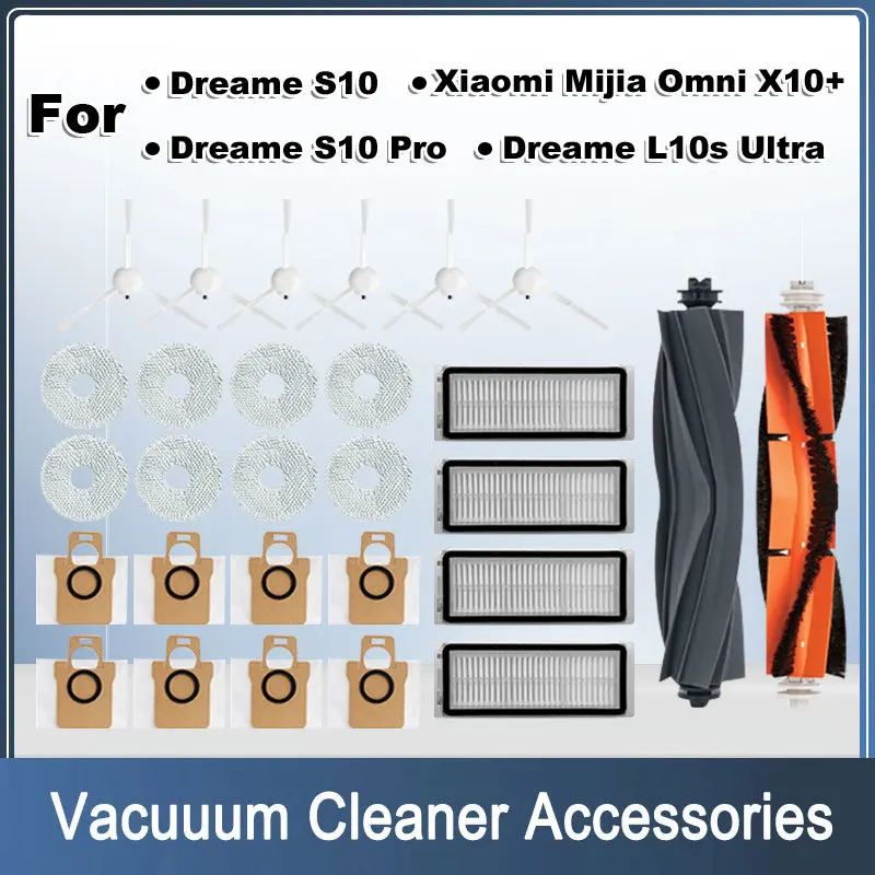 Пылесборники для Dreame L10s Ultra S10 Pro Xiaomi Mijia Omni X10 + аксессуары робота-пылесоса Швабра
