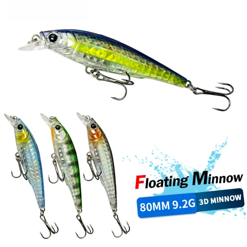 5 Leurres De Pêche Crankbait 9,2g Articulés, Minnow, Pour Bar, Trolling, Wobbler, Multicolore