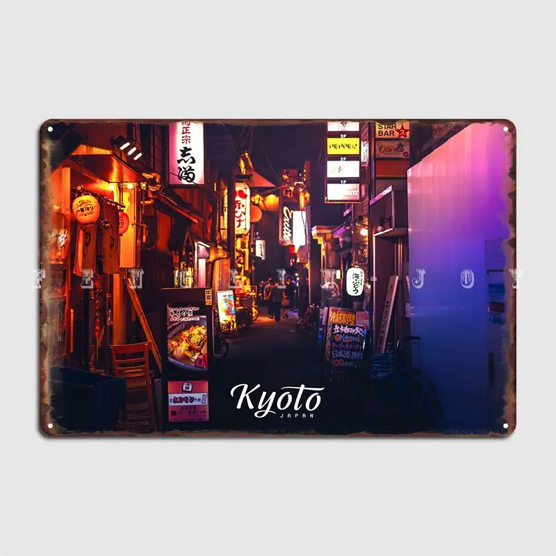 

Kyoto Metal Plaque Poster Club Home Custom Kitchen Wall Decor Tin Sign Posters