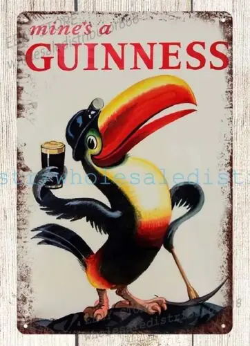 Металлическая жестяная вывеска для пива Guinness природа настенная ложа кафе