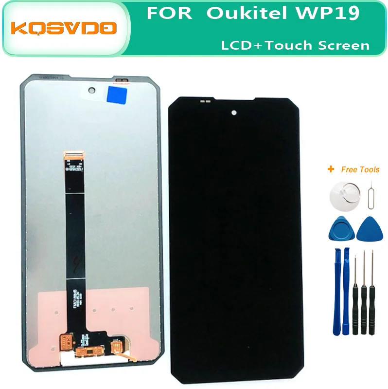 Фото Новый оригинальный ЖК-дисплей OUKITEL WP19 PRO + сенсорный экран дигитайзер Ремонт Сменные аксессуары для смартфона OUKITEL WP19 №1