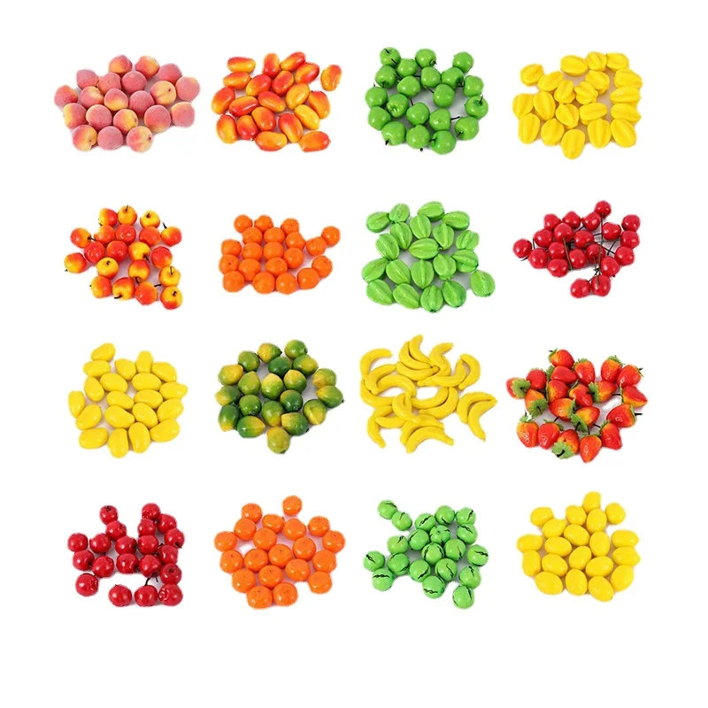 

20 Pcs Mini Fake Fruit Model Foam Sketch PhotographyArtificial Vegetable Decoration for Child Props Farmhouse Home Decor