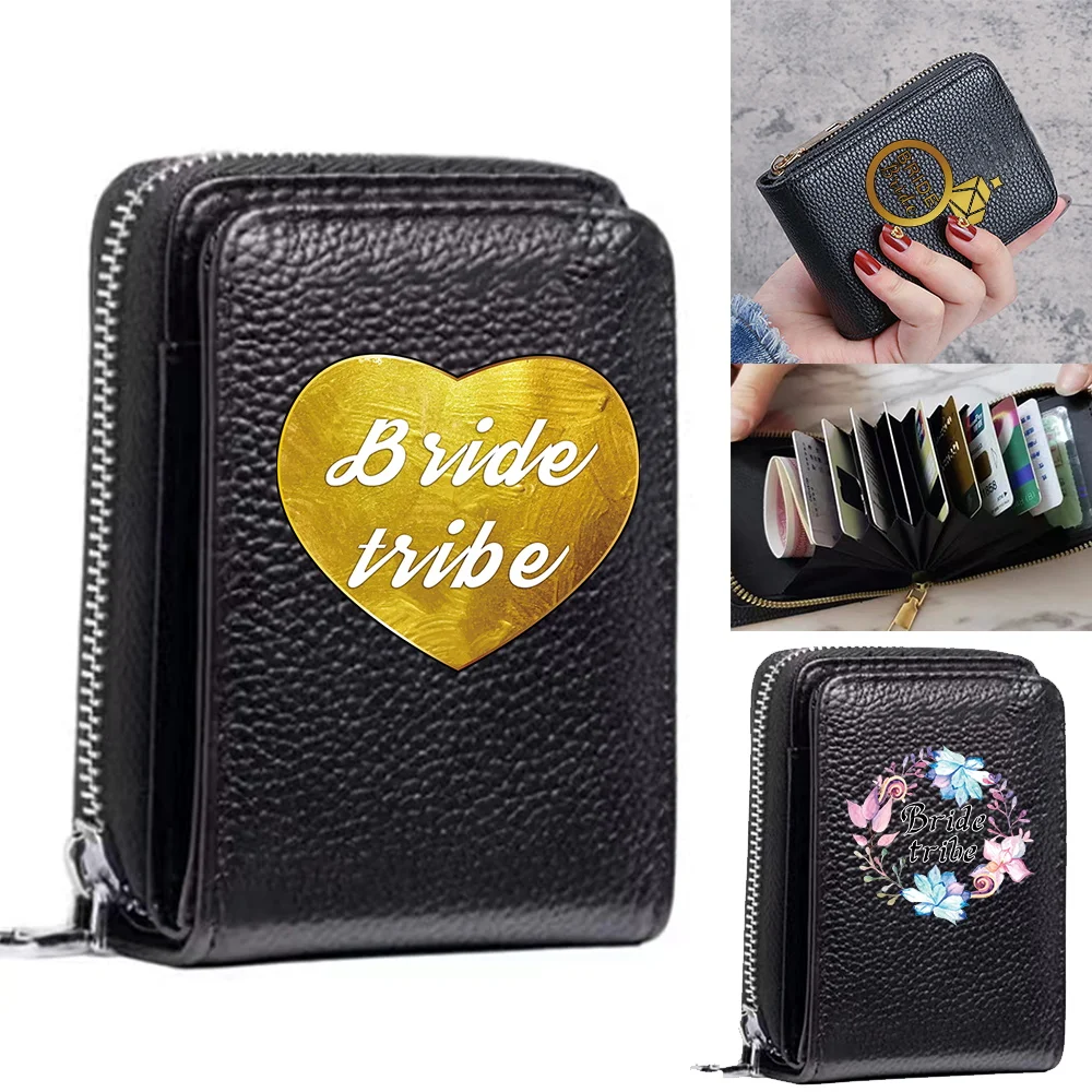

New Wallet for Men ID Credit Card Holder Fashion Women's Wallet PU Leather Coin Pocket Case Purse Bride Pattern Luxury Design
