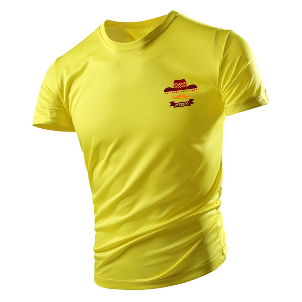 

Быстросохнущие футболки с графическим рисунком, Всесезонная футболка оверсайз, Мужская одежда для спортзала, модная повседневная уличная спортивная футболка Y2k с круглым вырезом