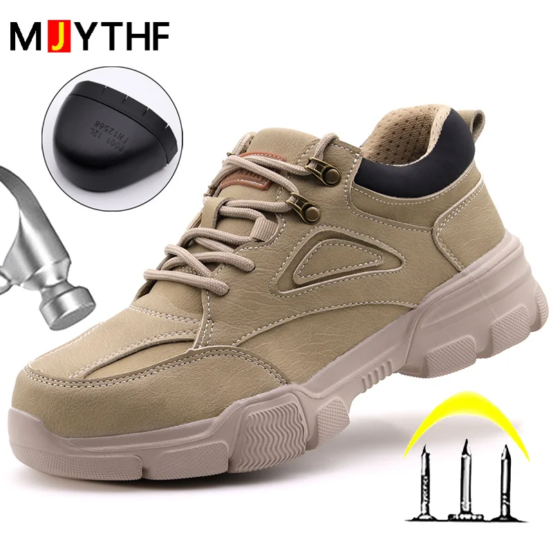 

Male Safety Shoes Work Sneakers Indestructible Work Safety Boots Winter Shoes Men Steel Toe Shoes Sport Safty Shoes Dropshipping
