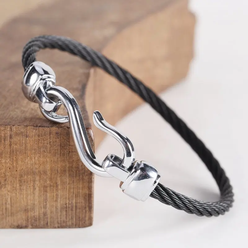 

Trendy Stainless Steel Charm Bracelets Men Women Anchor Jewelry Vintage Chain Link Sporty Cuff Bangles Pulsera