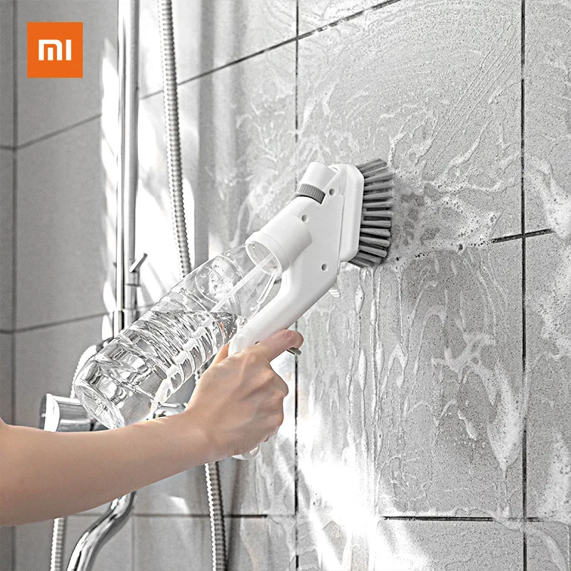 

Чистящие Инструменты Xiaomi, щетка с распылителем воды, многофункциональные комплекты бытовых аксессуаров, кухонные нажимные губки, протрите ...