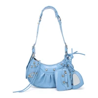 fashion luxury brand designer alligator hobos style women shoulder bag rivet crossbody handbag
