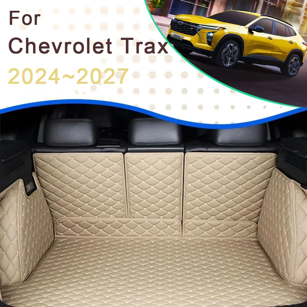 Фото Задние коврики в багажник автомобиля для Chevrolet Trax Seeker 2024 2025 2026 2027, внутреннее украшение, коврик для хранения багажника, автомобильные аксессуары №1