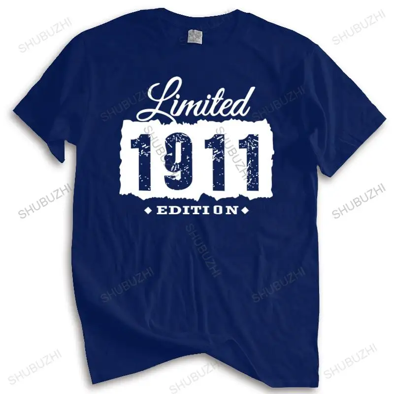 New Arrived Mens t shirt 1911 110th Birthday 110 Years Old Popular Tagless T-Shirt T-shirt Euro size TOPS