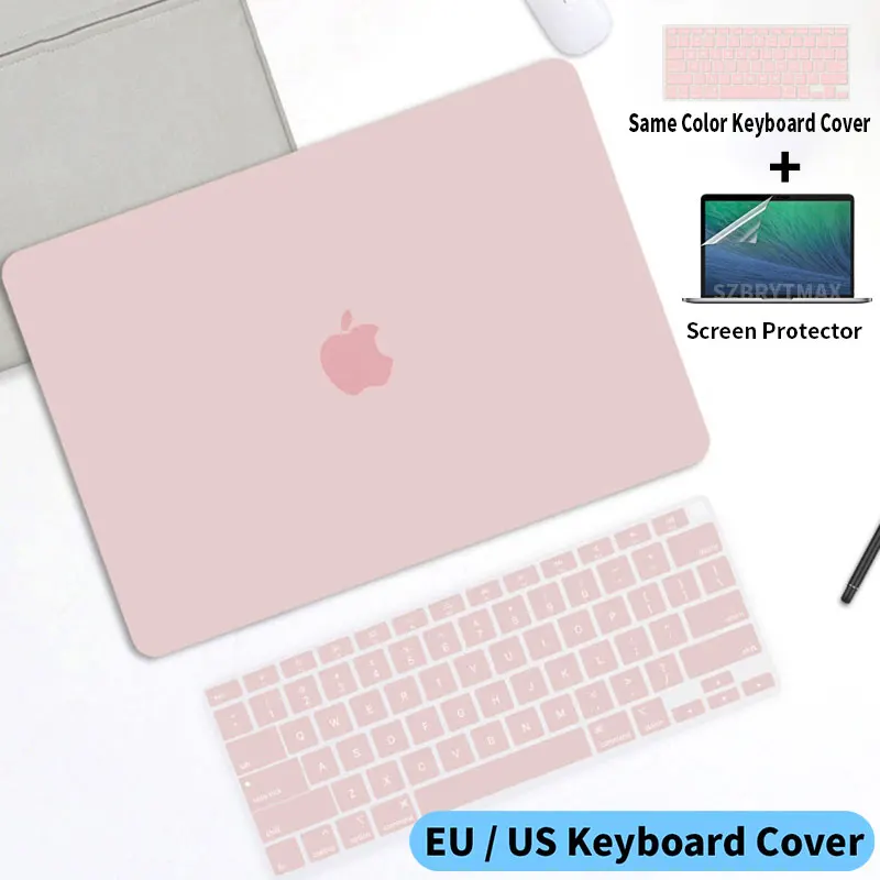 

Hard Shell Matte Laptop Case For Macbook Pro Air M1 13 A2159 A2289 A2338 Air 13 inch A2337 A2179 A1932 A1466 With Keyboard Cover