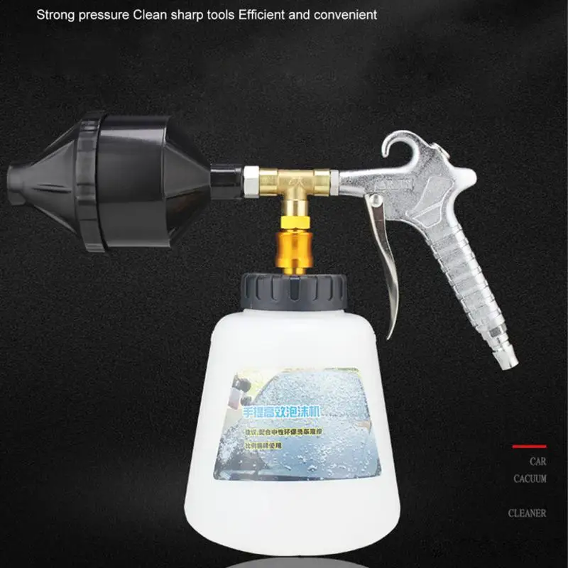 

New Pneumatic High Pressure Alloy Foam Gun Spray Can Car Tornado Cleaning Gun Beauty Car Wash Tool Snow Foam Lance