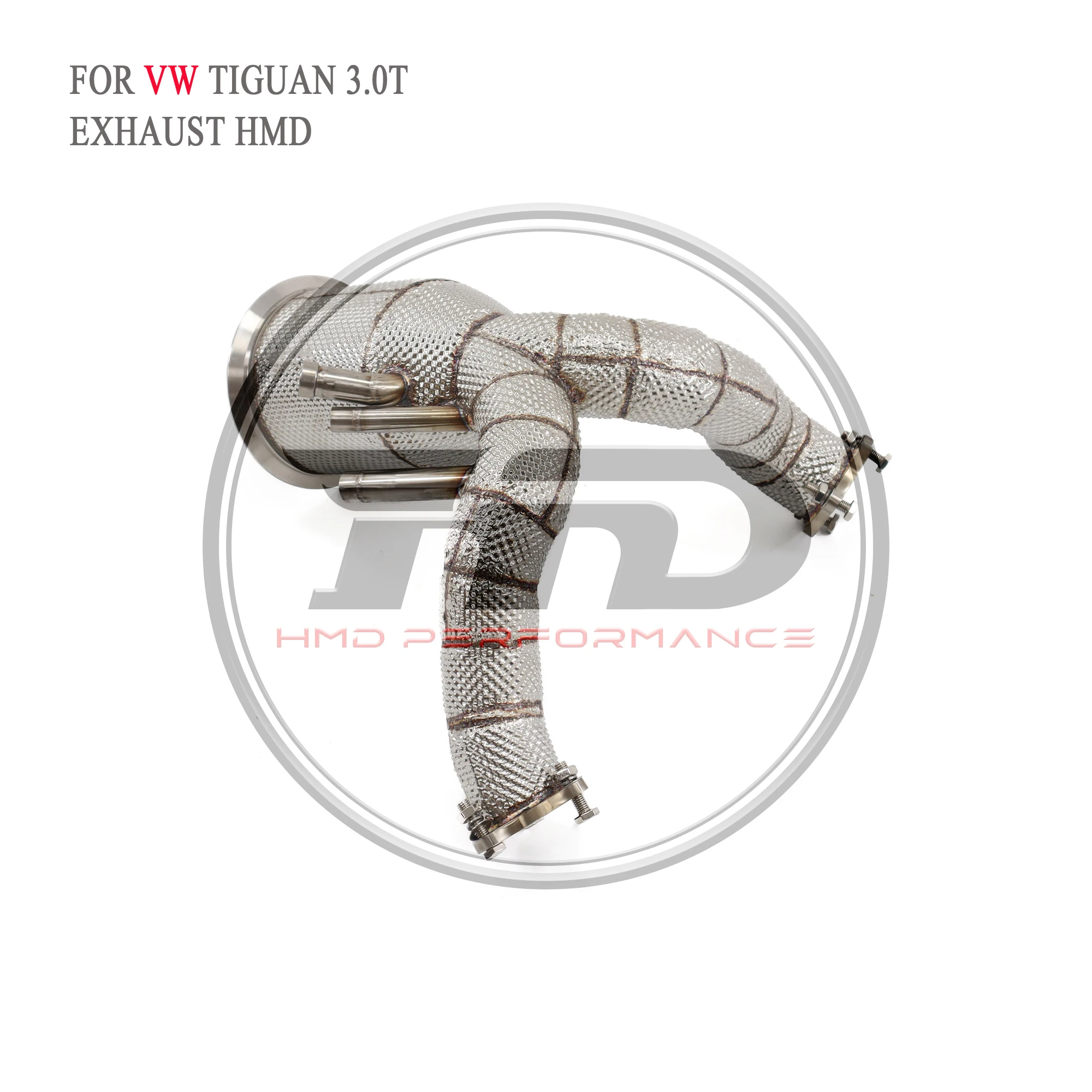 

HMD Exhaust Manifold Downpipe for Volkswagen VW Tiguan 3.0T Car Accessories With Catalytic Header Without Cat High Flow