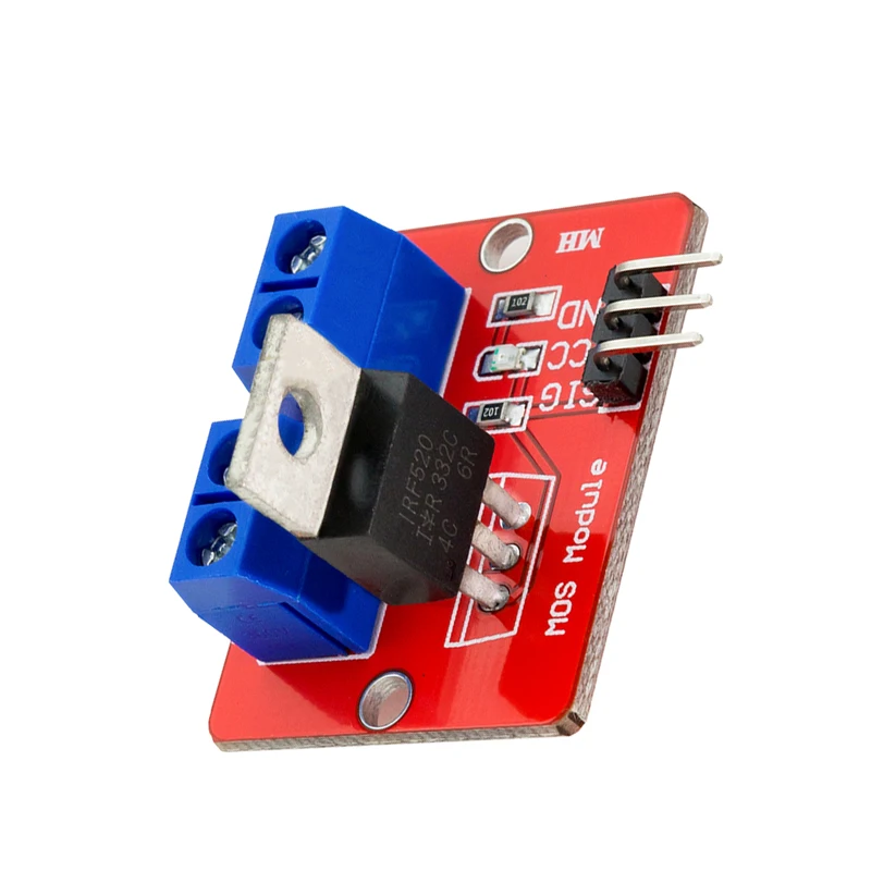 5 шт. 0-24 В верхняя кнопка Mosfet IRF520 драйвер MOS модуль для Arduino MCU ARM Raspberry pi |