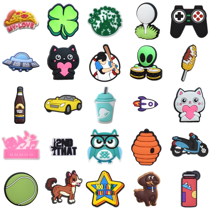 

Gifts Women Charm Shoe Charms Girl Men Boy Shoes Accessories Wholesale Bulk Set Jeans Kids Packs Para Pins Decorations for Crocs