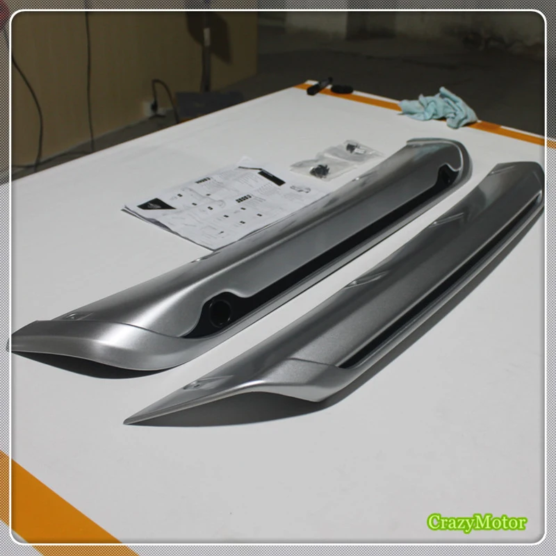 

Для Nissan Qashqai Dualis J11 2014 2015 2016 серебристый ABS передний и задний бампер радарное отверстие противоскользящая защитная пластина крышка комплект