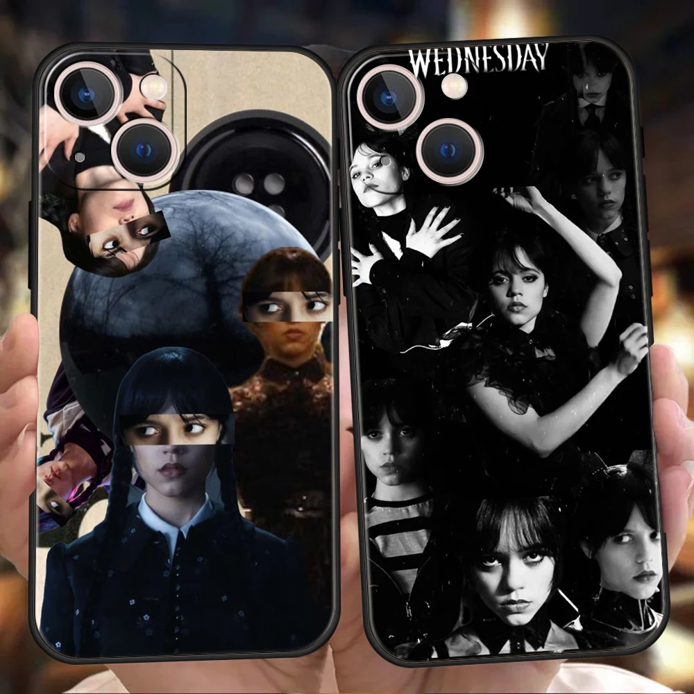 

Wednesday Shockproof For iPhone 14 13 12 11 Pro Max 8 7 Plus SE2020 Case Soft Cover For iPhone X XR XS Max 13Mini Shell Fundas