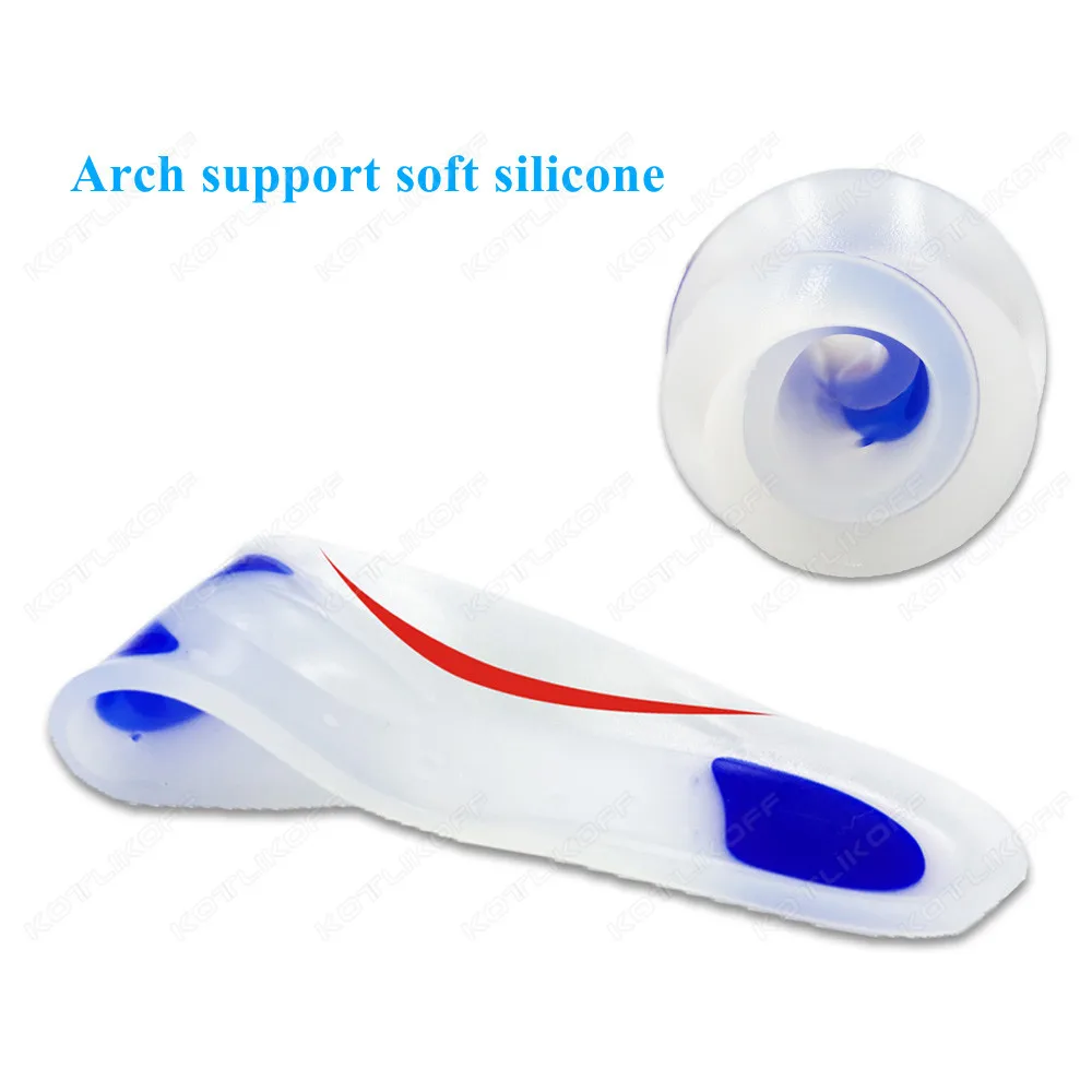 Orthopedic Insole Soft Medical Silicone Gel Healthy Feet Insert Corrector Flat Feet Arch Support Foot Care Plantar Fasciitis Pad