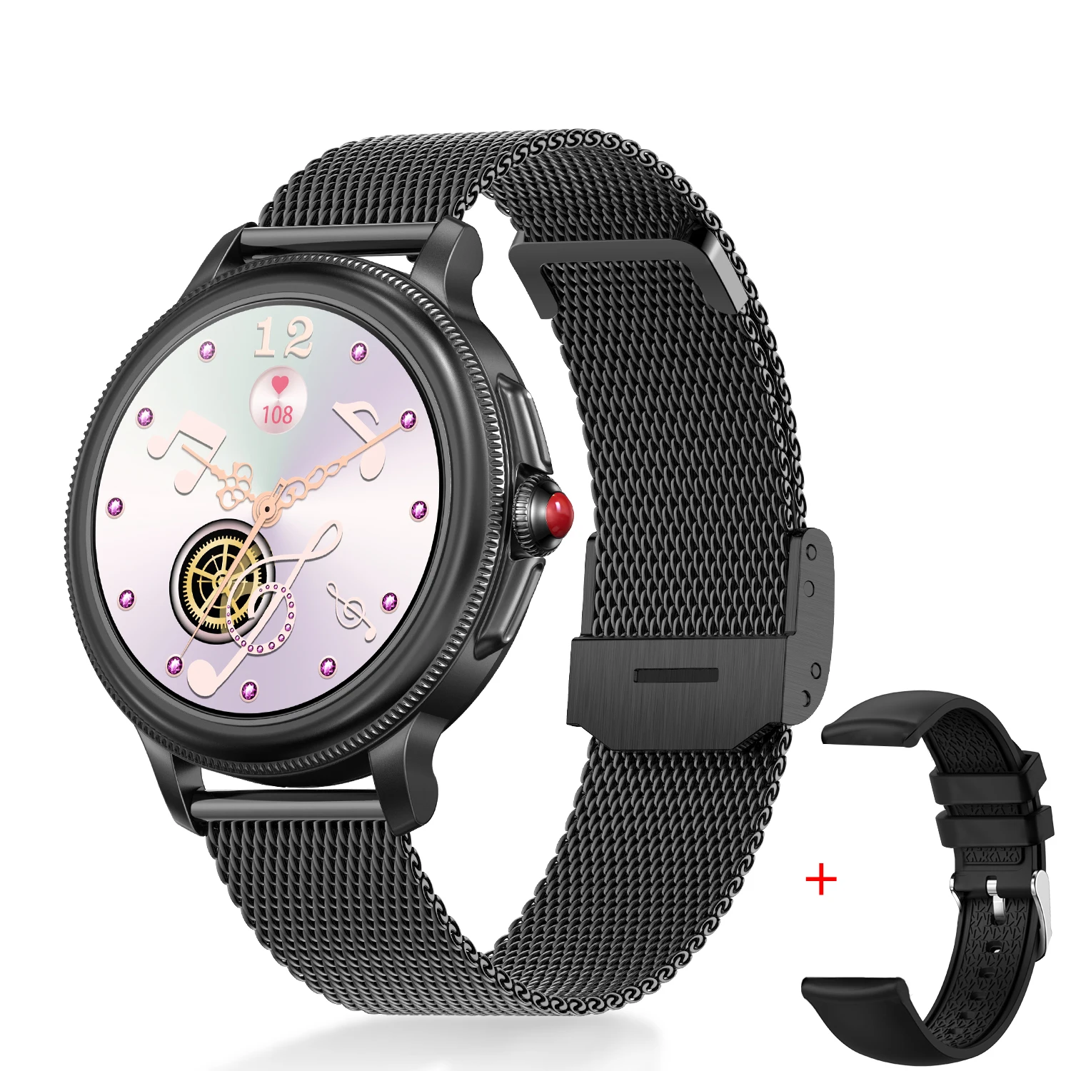 

Uhoofit CF96 Lady Multifunction Smart Fitness Tracker BT 5.2 Call Full Touch Waterproof Women Ladies Smart watches