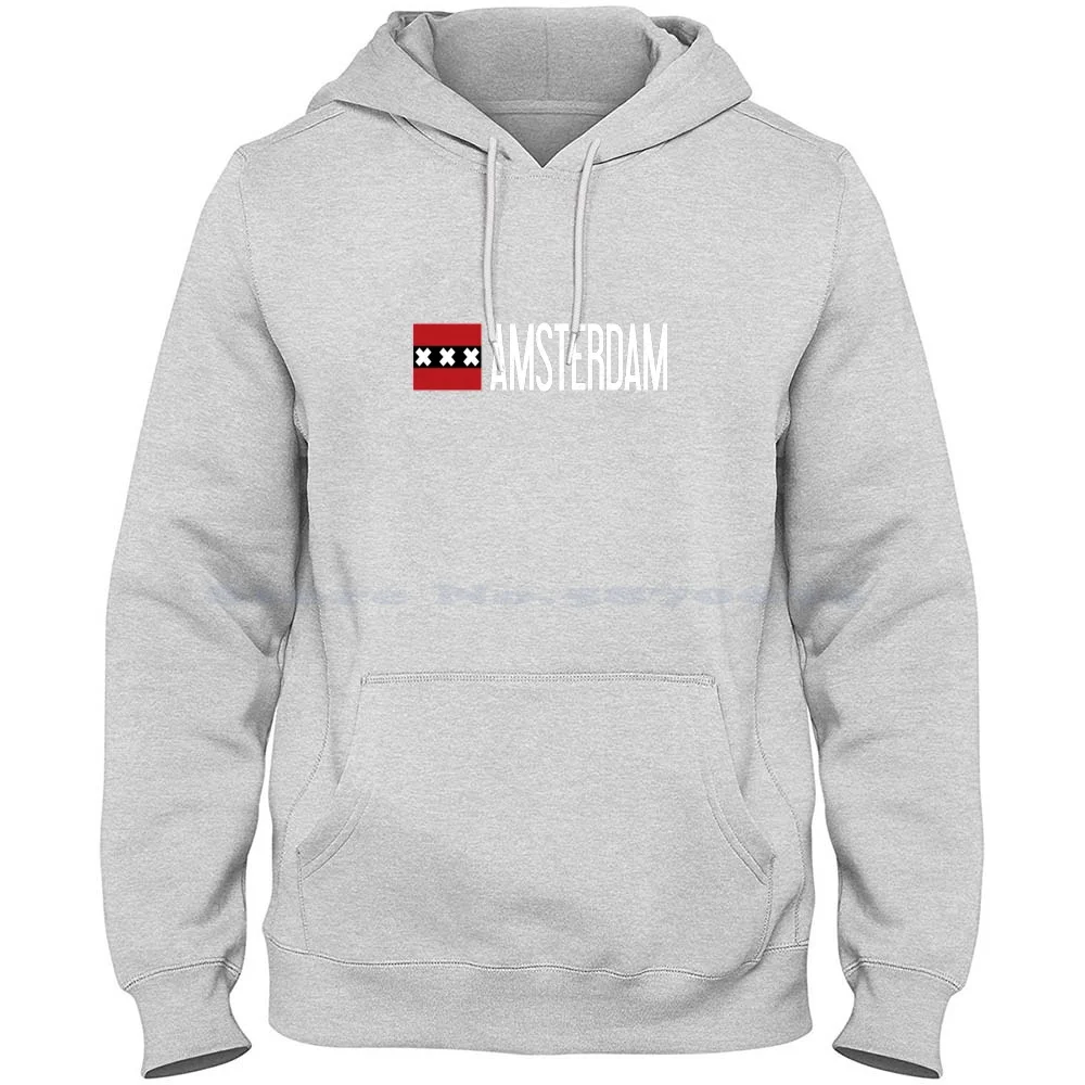 Нидерланды: флаг Амстердама и Амстердам толстовка из 100% чистого хлопка футболка