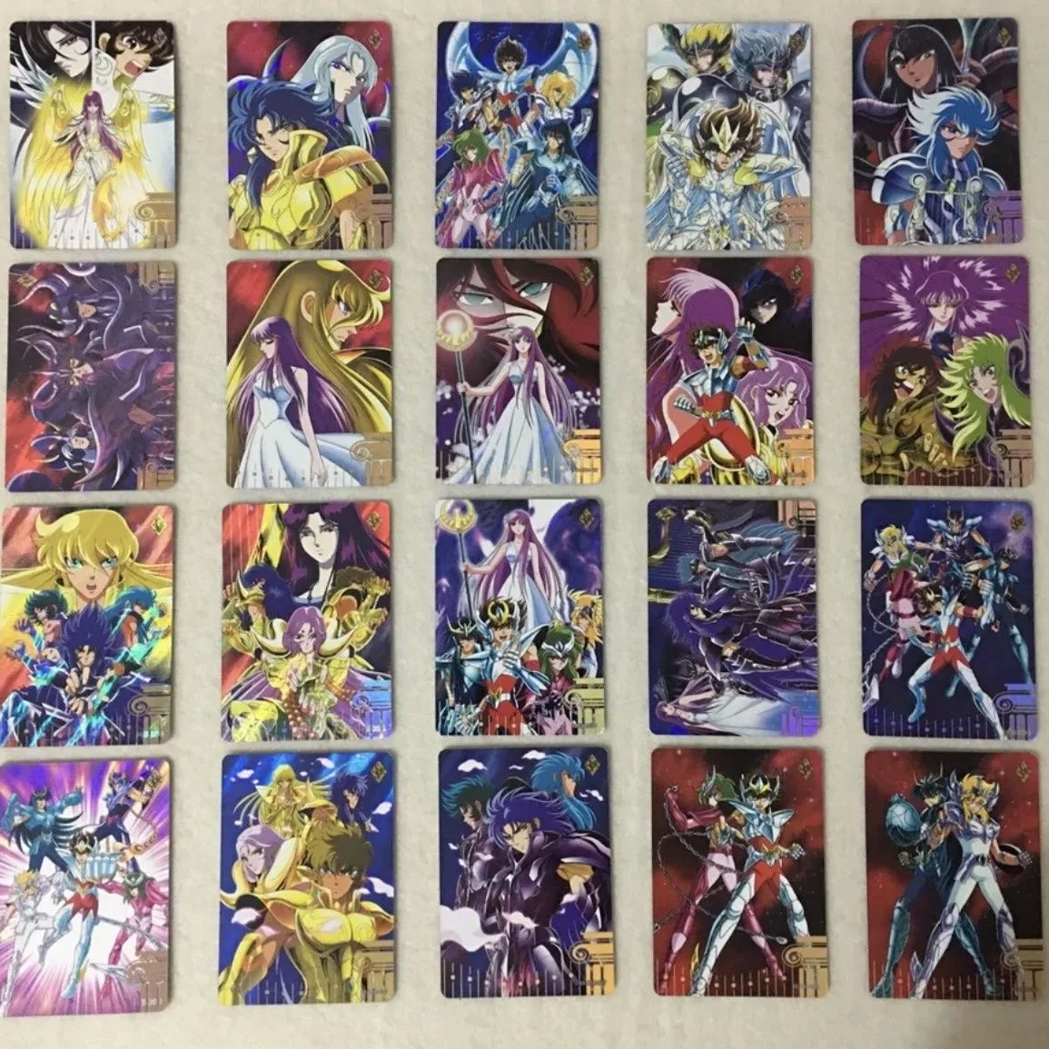 Фото Коллекционные карточки персонажей Saint Seiya KaYou, случайный набор из 200 штук: Афина, Хадес, Пандора, Хилда, Посейдон, Рыцари Зодиака №2