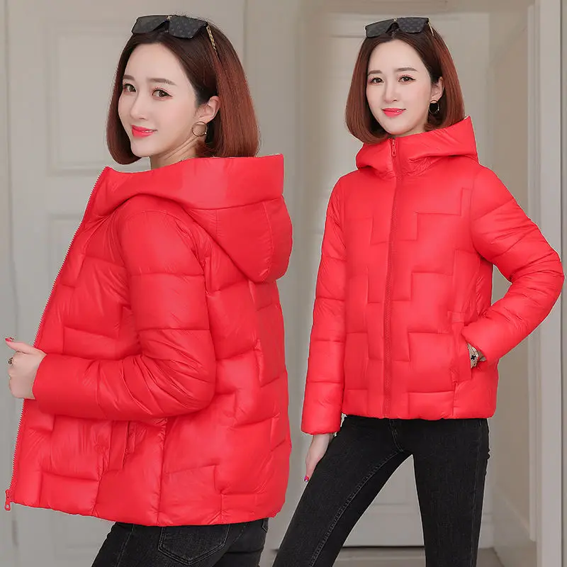 2023 New Cotton Jacket Women Short Down Padded Jackets Ladies Winter Coat Korean Version Outwear Loose Chaqueta Mujer
