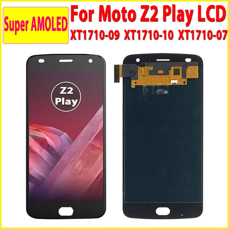 

. 5.5'' AMOLED LCD Display For Motorola Moto Z2 Play XT1710-01/07/08/10 Touch Screen Digitizer Assembly Replacement