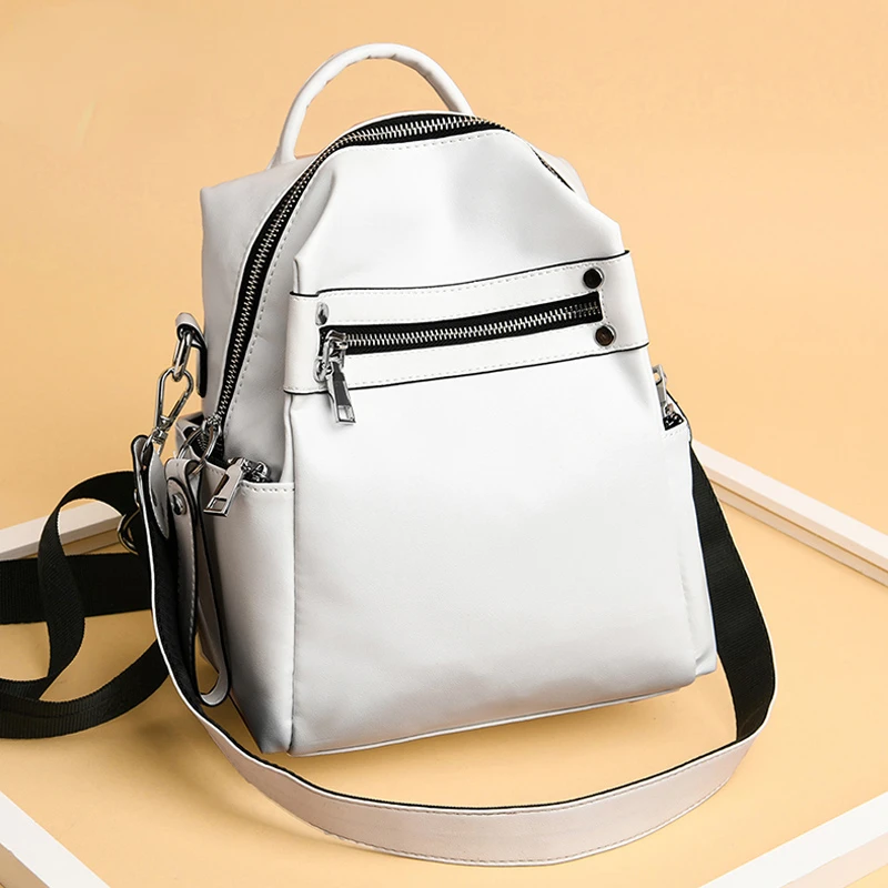 

Женский рюкзак, женская сумка через плечо, многофункциональный Повседневный женский маленький рюкзак из искусственной кожи, дорожная сумк...