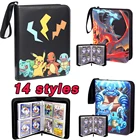 Альбом для Коллекционеров Карт с покемоном, двойной карман, портативный чехол для хранения аниме, игрушечный подарок для детей