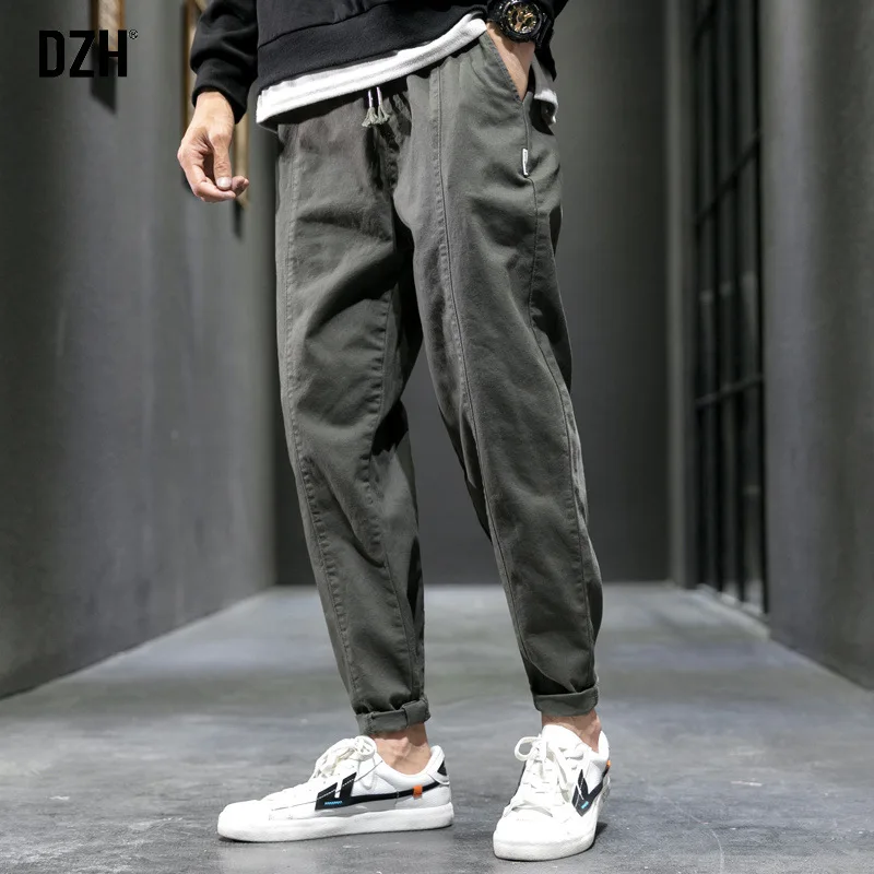 

Men Navy Pencil Pants Men's Classic Home Pants for Men Joggers Sweatpants Black Trousers Male Autumn Cotton Casual Korean