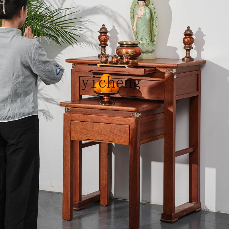 Большой буддийский зал из массива дерева XL стол алтарь длинный узкий поджигатель