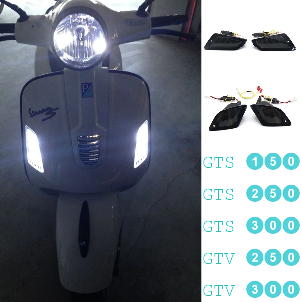 For  GTS300 GTS 300 GTS250 GTS150 New  Lamp Motorcycle LED Turn Signal Indicators Light Front&Rear Blinker GTV250 GTV300