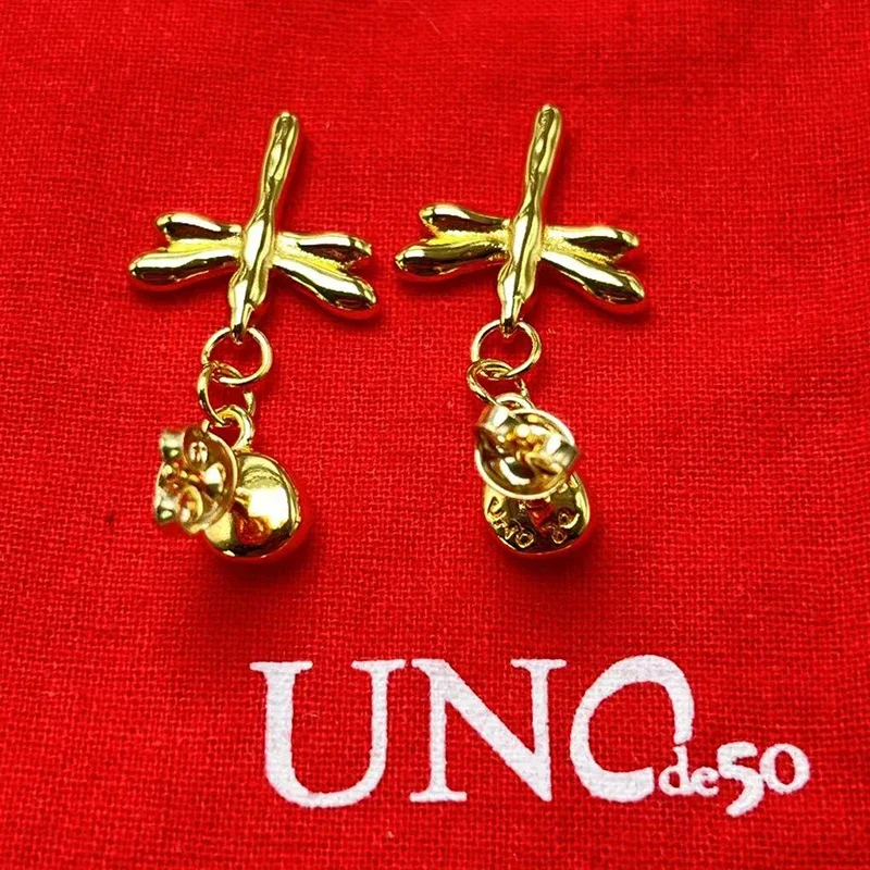 50 earring 2023 Venda Quente em Espanha Alta Qualidade Novas Criativas Mulheres Dragonfly Brincos романтическая подарочная