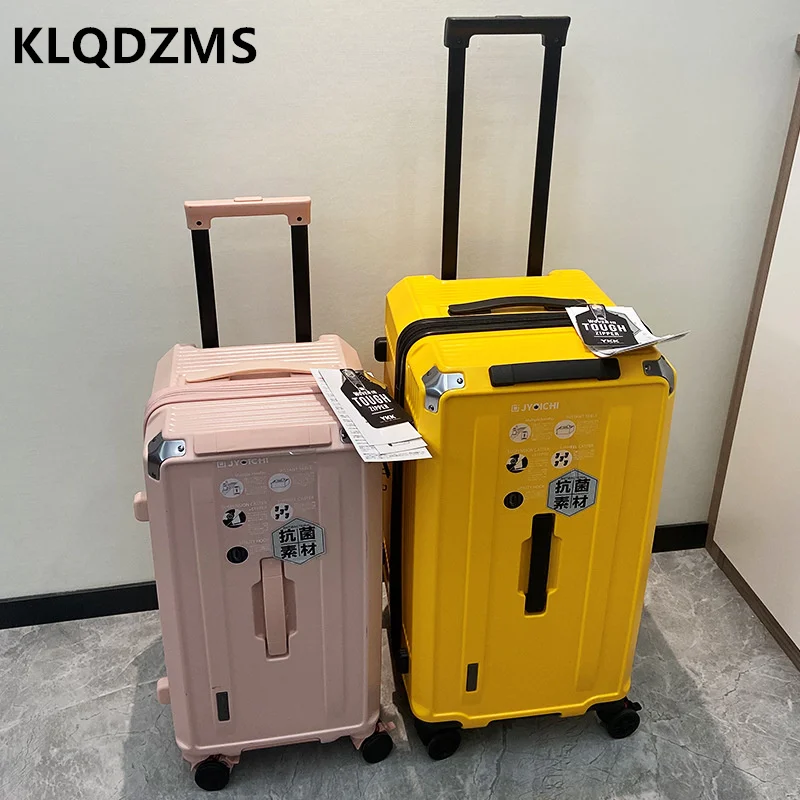 KLQDZMS New Men's Luggage Personality Trolley Bags Girls Large Capacity Portable Waterproof Suitcase Ultra-light Check-in Box