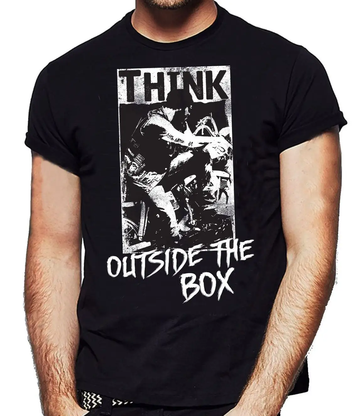 Черная футболка Мужская забавная одежда NexGen для кафе