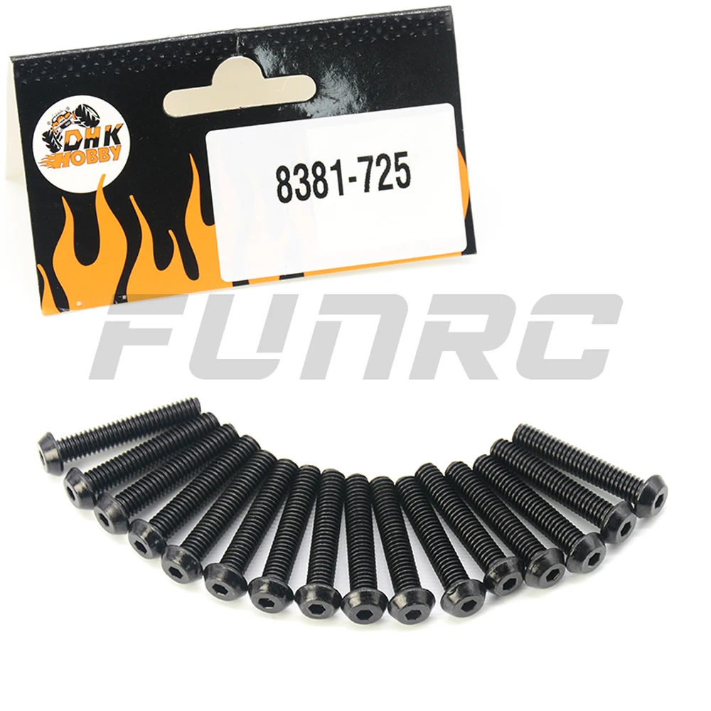 

Запчасти для радиоуправляемых автомобилей 8381-725 DHK Hobby M4 20 мм шестигранные винты посылка набор 8384 8382 8382 815 модель дистанционного управления А...