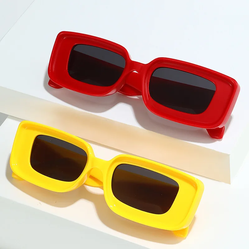 

Retro Rectangle Sunglasses Men Women Trendy Brand Designer Square Sun Glasses Ladies Vintage Driving Goggles Shades UV400