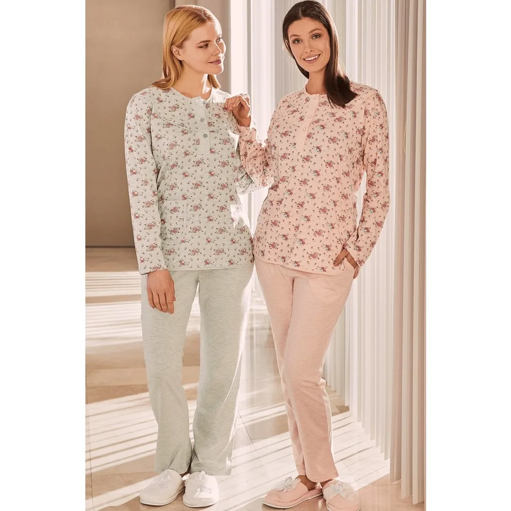 

By Mecit 5264 Large Size Women Pajamas set