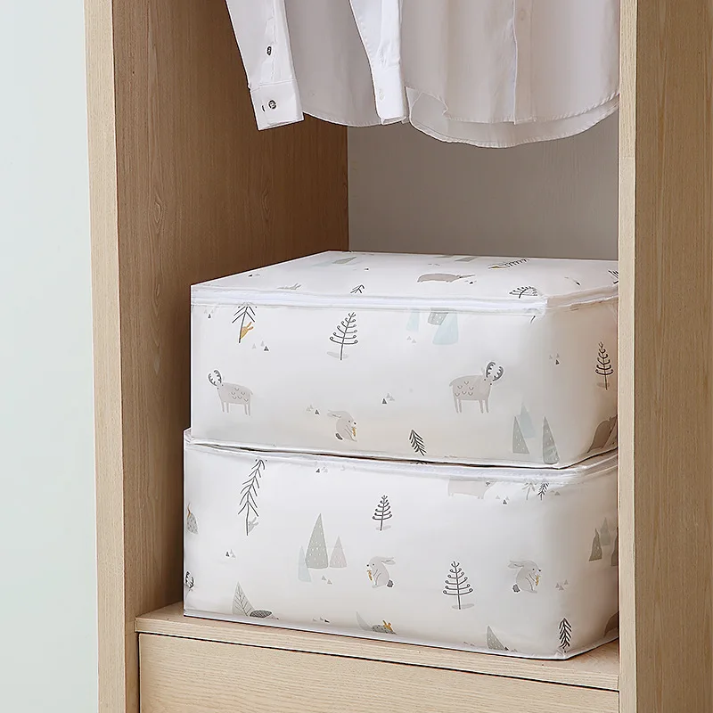 

Clothes Quilts Storage Bags For Bedroom Wardrobe Luggage Sorting Bags Household Moisture-proof Packaging Bags Foldable Organizer