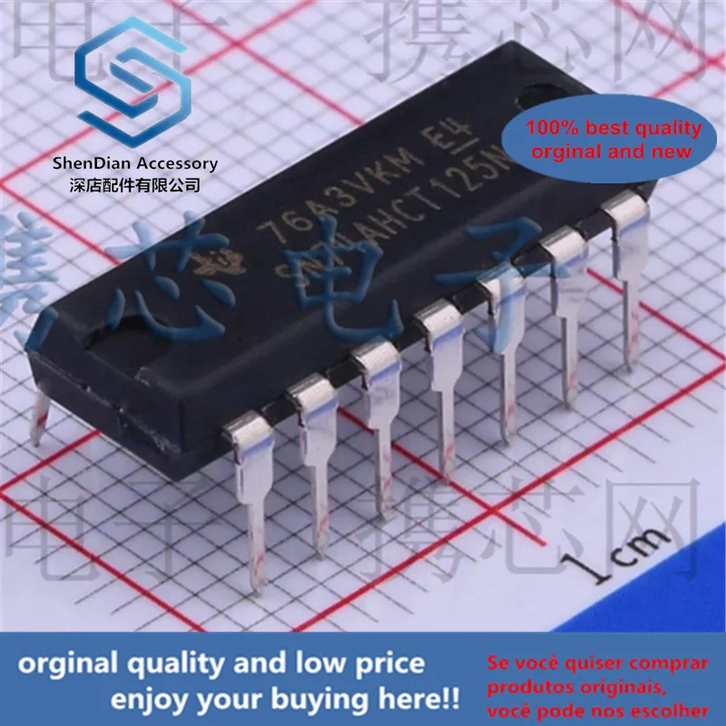 

10pcs 100% orginal SN74AHCT125N DIP-14 QUADRUPLE BUS BUFFER GATES WITH 3-STATE OUTPUTS in stock