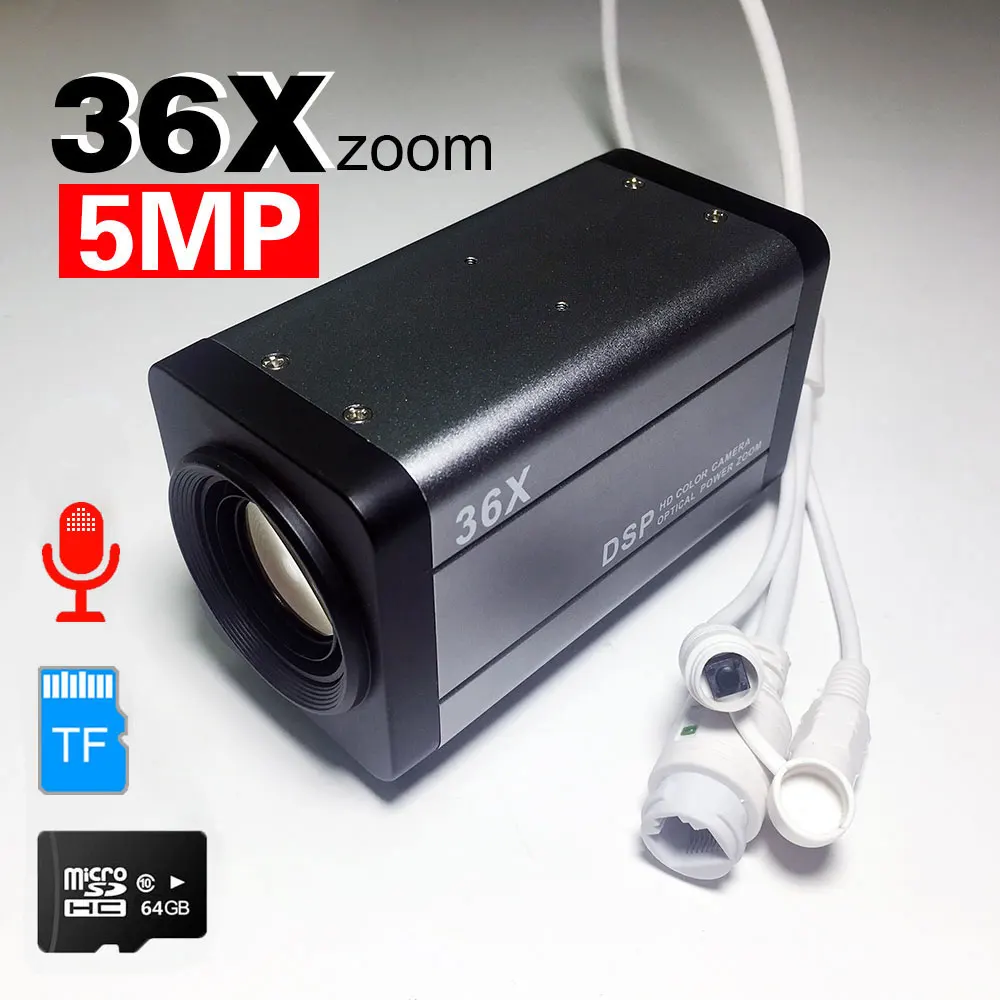IP-камера с оптическим зумом 5MP 36X автофокус PTZ H.265