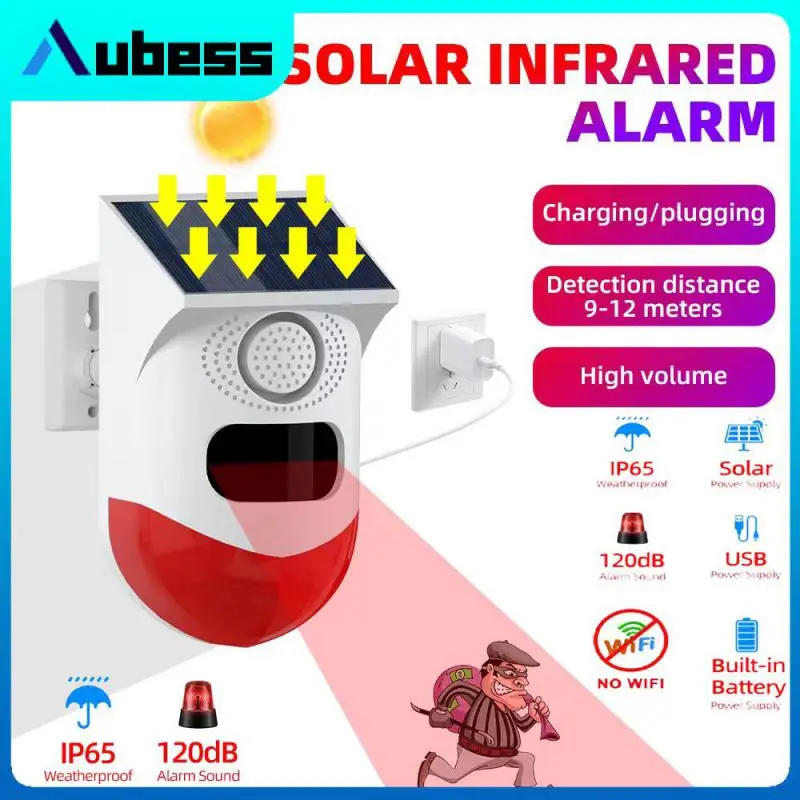 

Беспроводная Солнечная сигнализация Rf433 с инфракрасным звуком и подсветкой