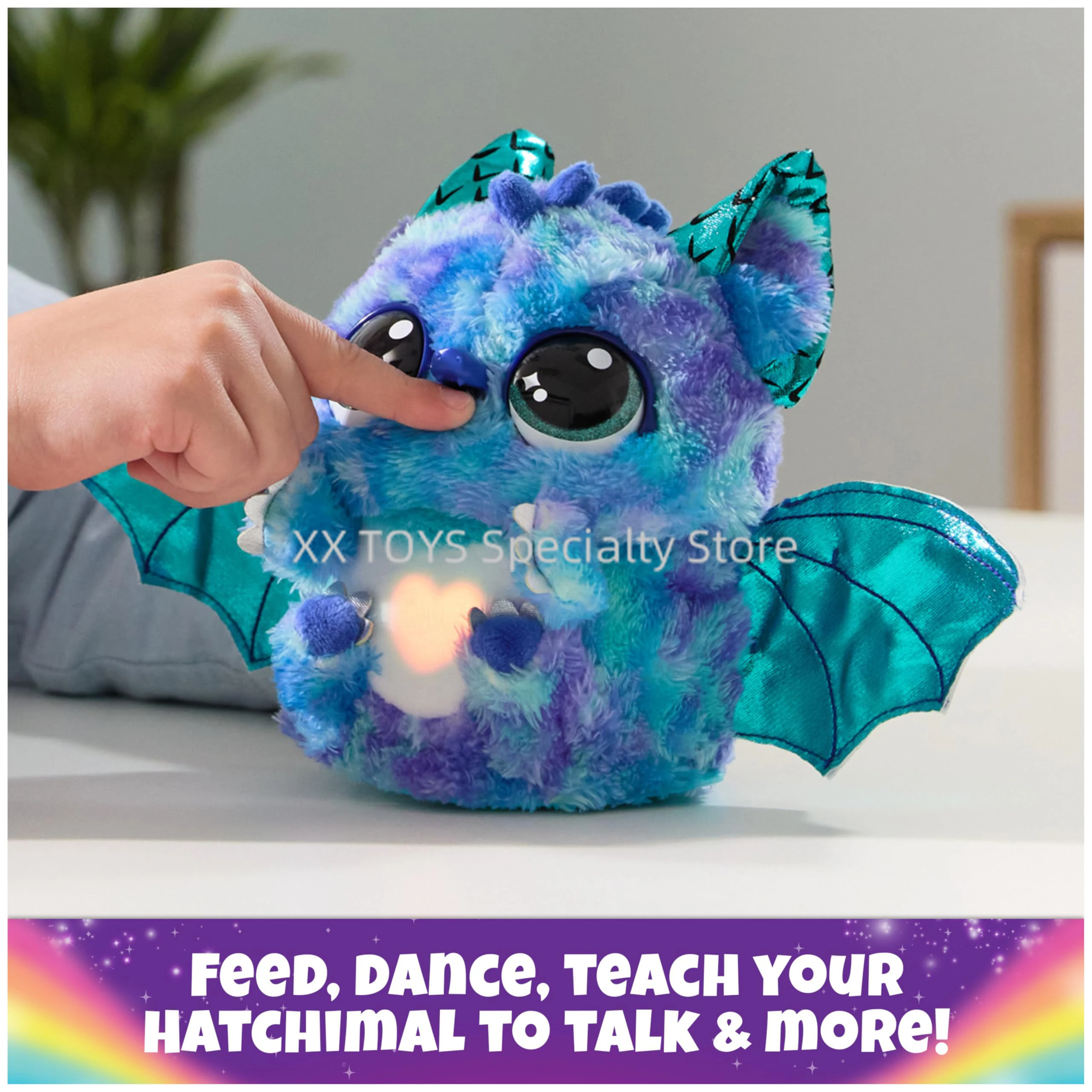 Hatchimals Alive Mystery Hatch Pufficorn Draggle Surprise Интерактивное инкубационное яйцо со звуком и