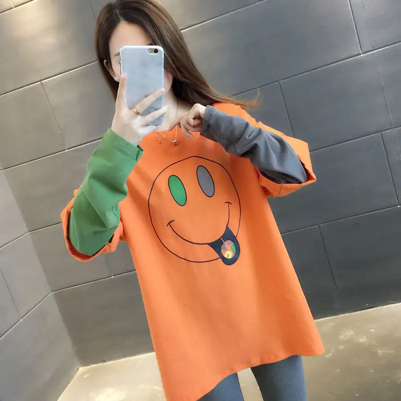 

round Collar Shirt Women's 2022 Spring and Autumn New Korean Version Long-sleeved Bottoming Fashion Temperament Top A582