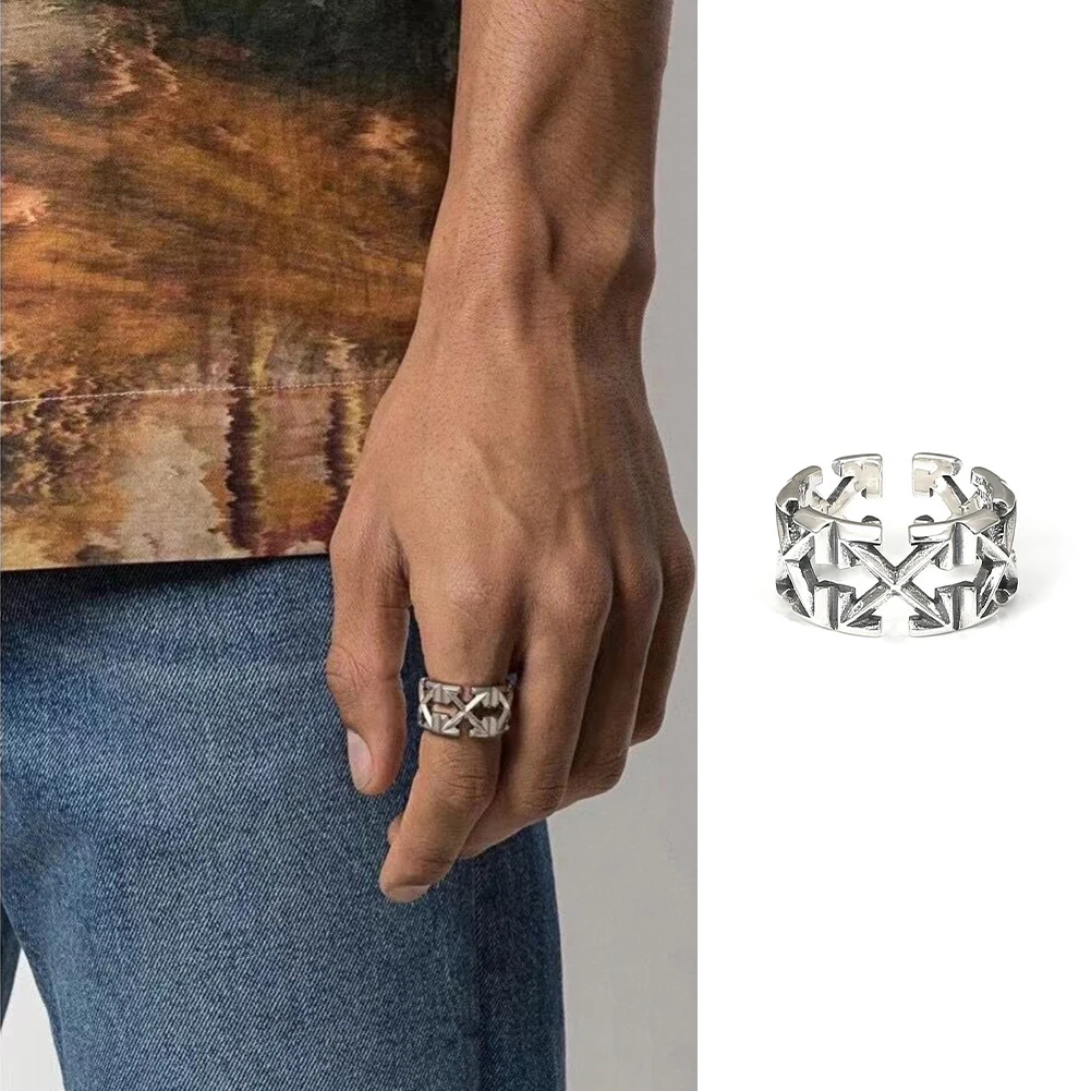 

2023 Fashion Trend Jewelry Rings Fade-Free Metal Stainless Steel Rings Dark Arrow Rings Suitable For Girls Ladies Party Gifts